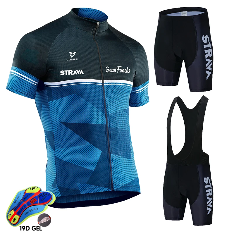 

Лето 2021, комплект велосипедной одежды из джерси STRAVA Maillot Ropa Ciclismo, велосипедная одежда, одежда для горных велосипедов, велосипедная форма, ком...
