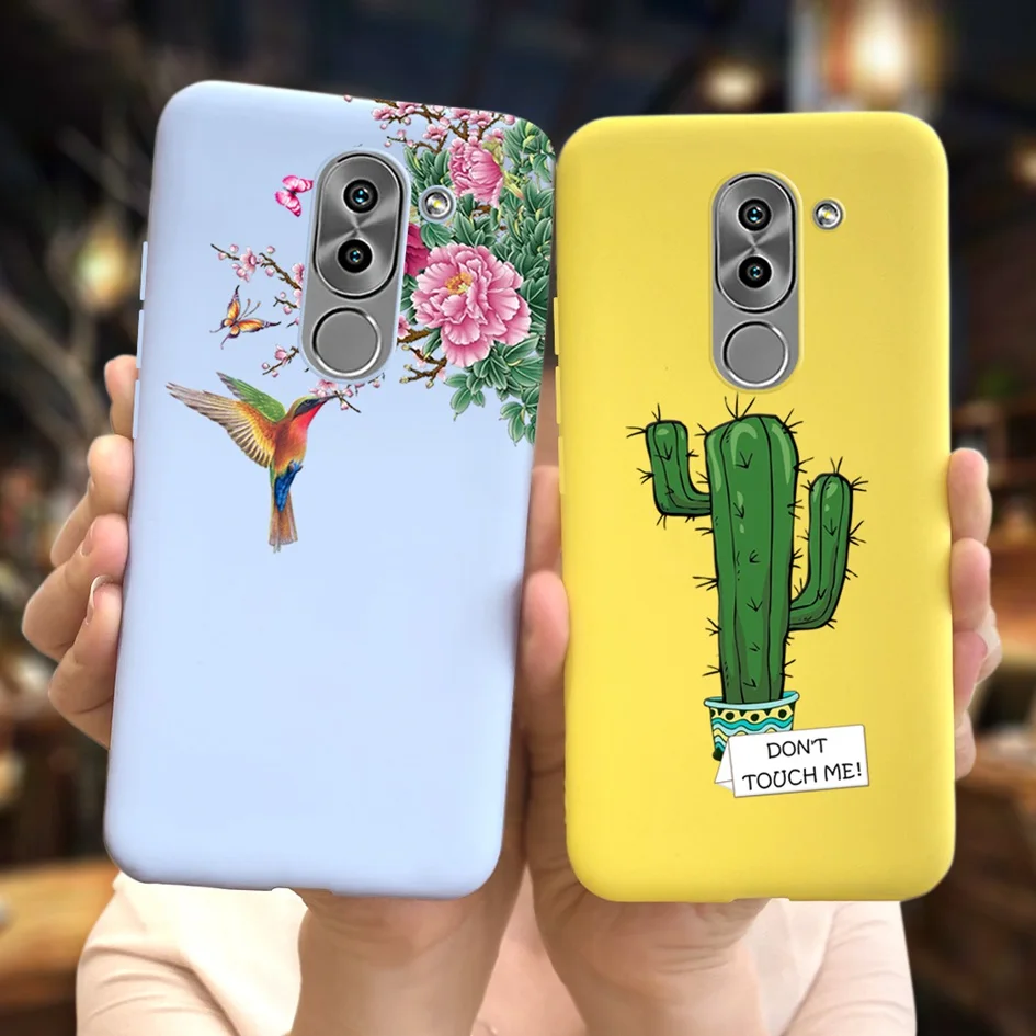 Чехол для Honor 6X милый динозавр астронавт окрашенный мягкий чехол телефона Huawei Mate 9