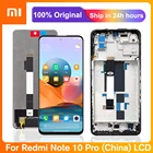 Оригинальный ЖК-дисплей 6,6 дюйма для Xiaomi Redmi Note 10 Pro, ЖК-дисплей с сенсорным экраном и дигитайзером в сборе, запчасти для Redmi Note10 Pro
