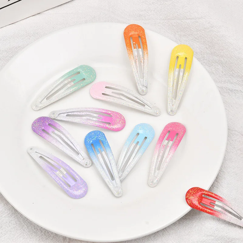 

20pcs Baby Girls BB Clips Candy Color Hair Clip 5cm Kids Snap Hairpins Women Metal Barrettes Hair Accessories Hairgrips Headwear