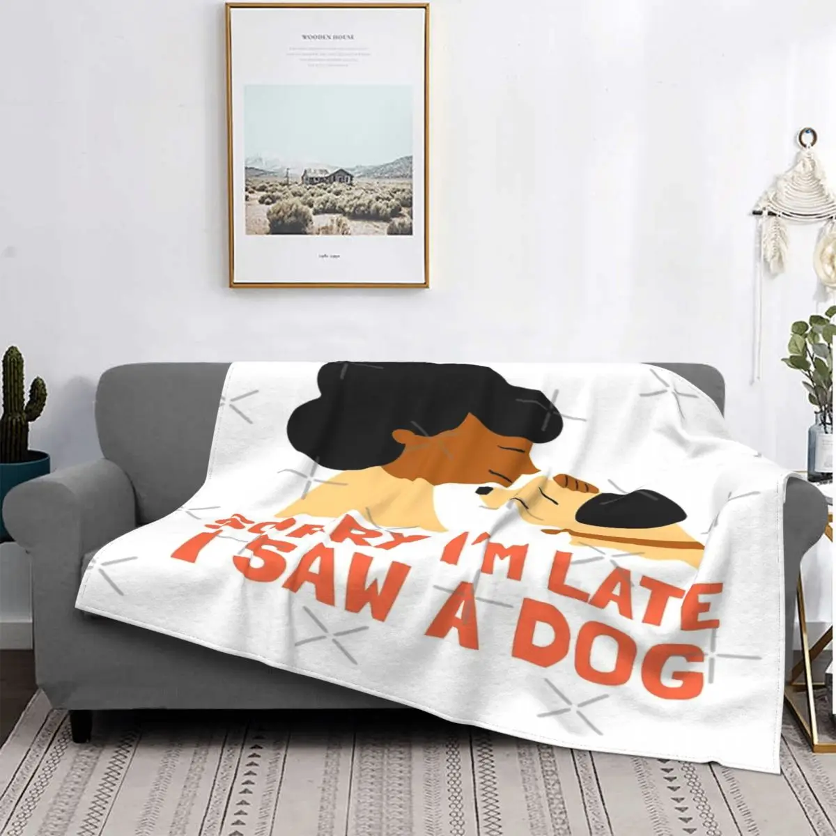 

Lo siento i′late I Saw A Dog 433 manta colcha cama A cuadros manta toalla playa manta doble funda para niños