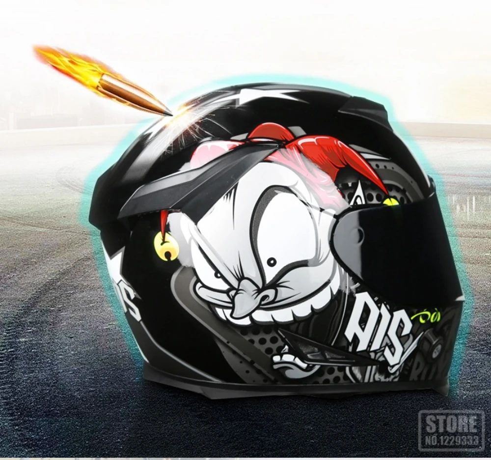AIS мотоциклетный шлем Casco Moto с открытым лицом Moto шлем с двойным козырьком для мотокросса модульный мотоциклетный шлем