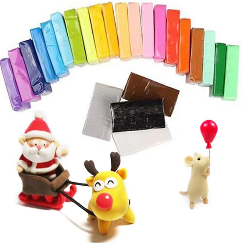 

36/72pcs Colors Polymer Clay Fimo DIY Soft Clay Set Molding Craft Oven Bake Clay Blocks Montessori Early Education Toy For Kids