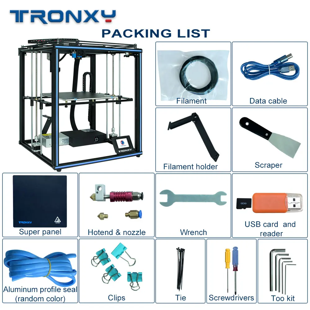 3D принтер TRONXY X5SA PRO 400 новейший Модернизированный комплект CoreXY OSG двойная ось