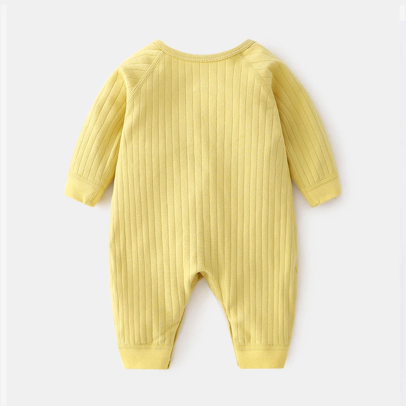 Autumn Clothes For Newborns Baby Girls Boys Wings Velcro Long Sleeve Romper Cotton Infant Pajamas Jumpsuits | Детская одежда и