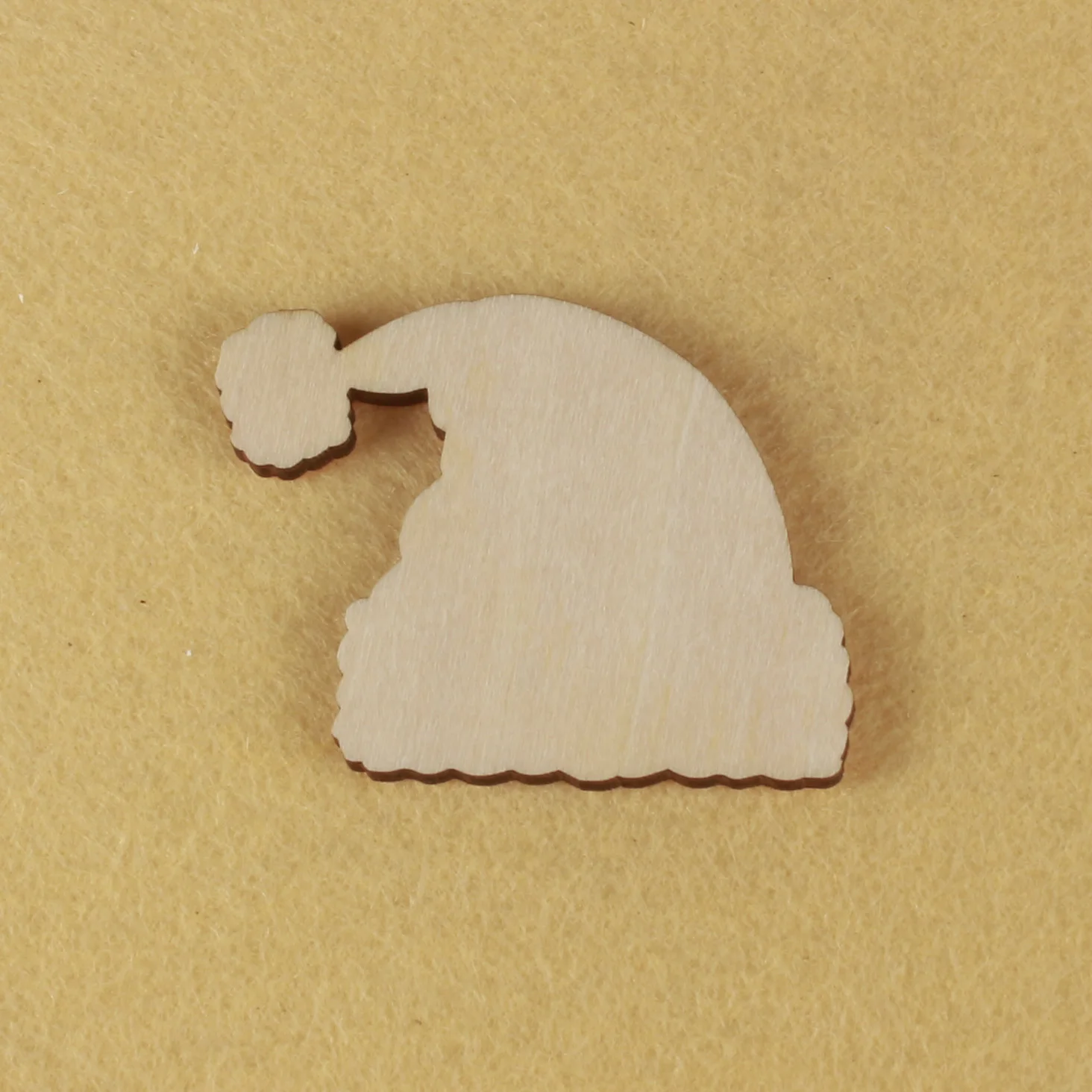 

Рождественская Форма шапки, лазерная вырезка талисмана, рождественские украшения, силуэт, без рисунка, 25 штук, деревянная форма (0681)