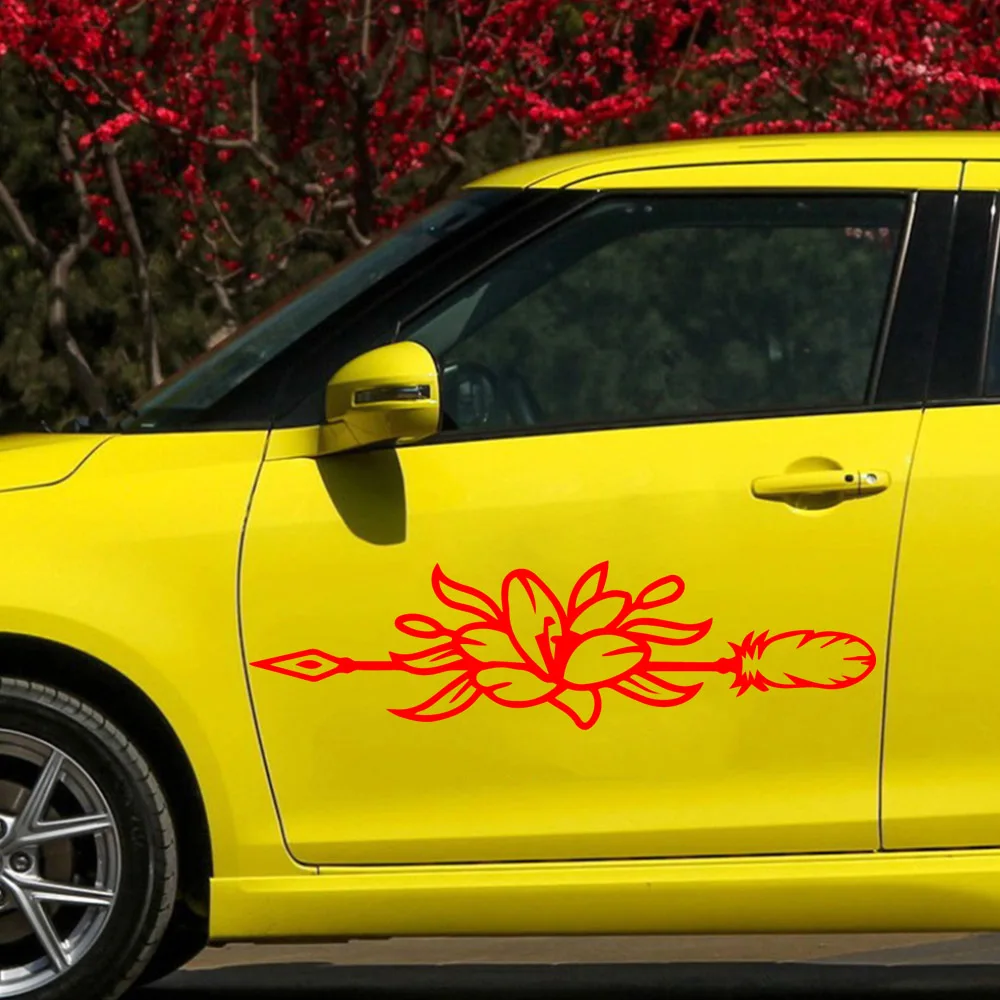 

Free shipping Bunch of Flowers Stickers Voiture Interesting Vinyl Decals Car Sticker Black/Silver Car-Styling