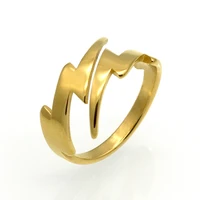 high quality stainless steel new jewelry vintage lightning ring for women wedding elegant jewelry