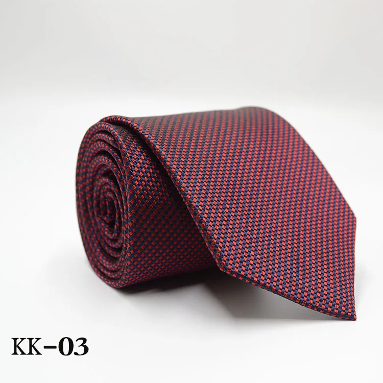 KK-03 Новинка, мужской галстук, золотой, темно-синий, в полоску, шелк, галстук, жаккард, вечерние, свадебные, тканые, модные, дизайнерские, галстук для мужчин - Цвет: KK-03