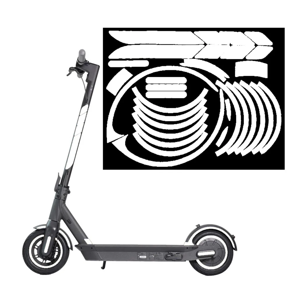 

Electric Scooter Reflective Cycling Scooter Parts AccessoriesFilm Night Warning Waterproof Reflective Sticker