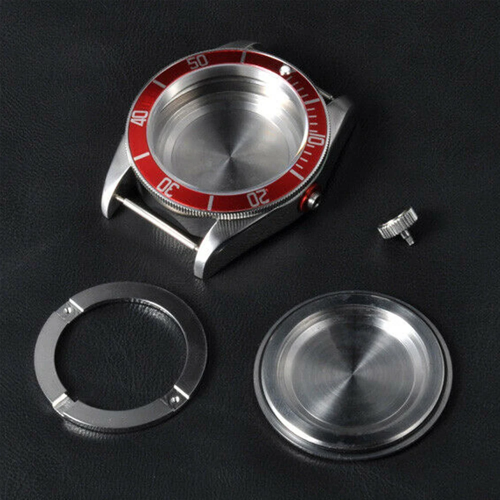 Алюминиевая красная рамка из сапфирового стекла 41 мм запчасти для часов