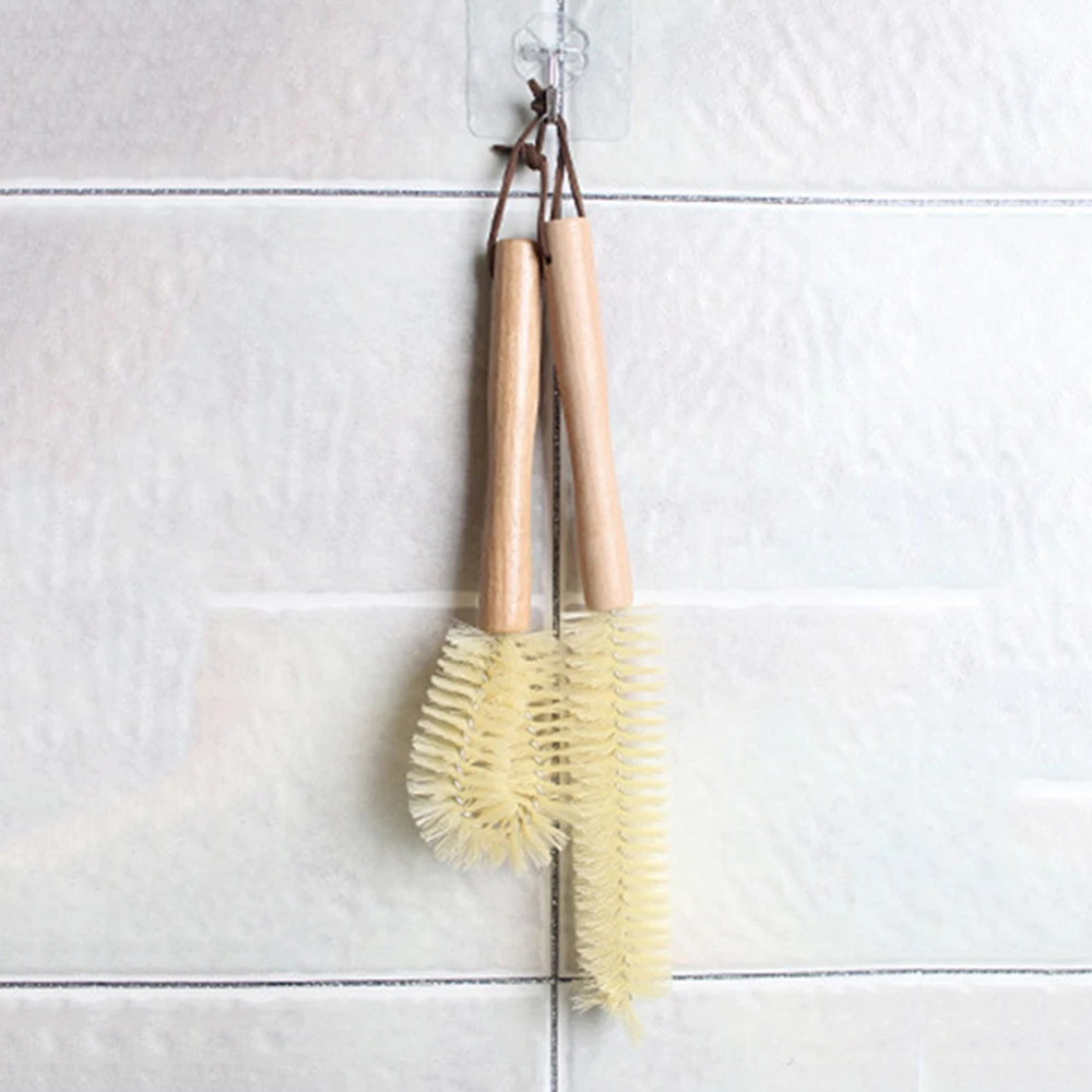 Деревянная чашка щетка для чистки кружки ручка посуды кастрюля мытья