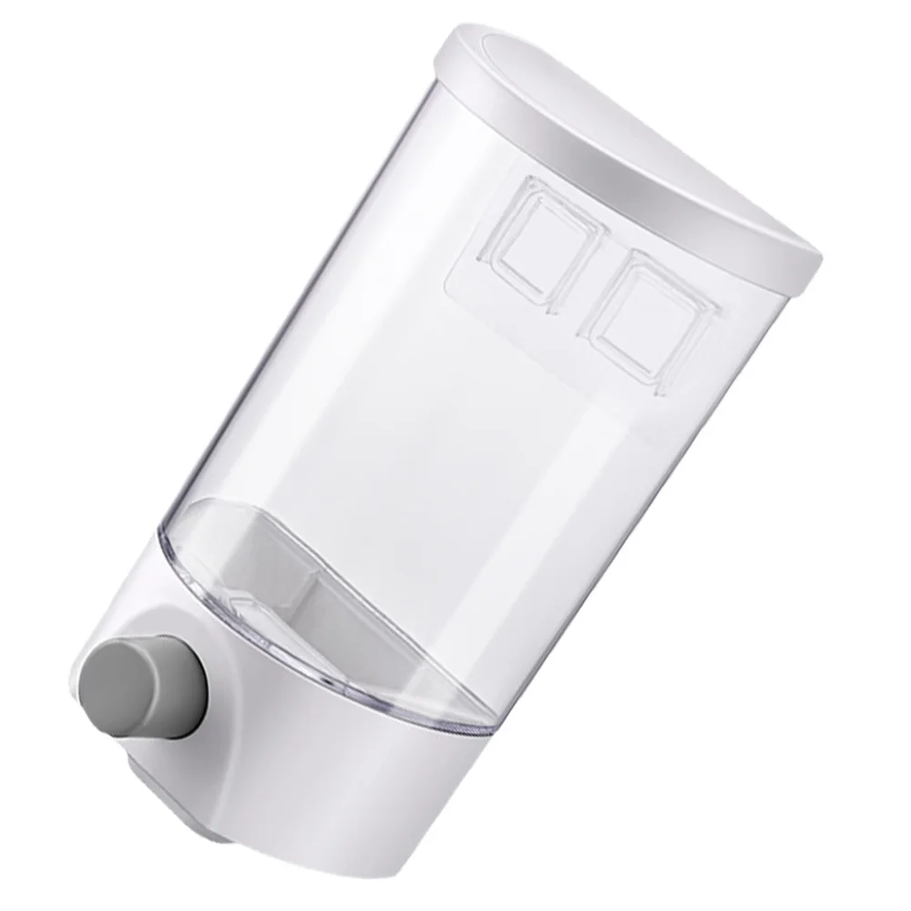 

1 Pc 1L Wall Mounted Storage Jar Transparent Pressing Storage Organizer