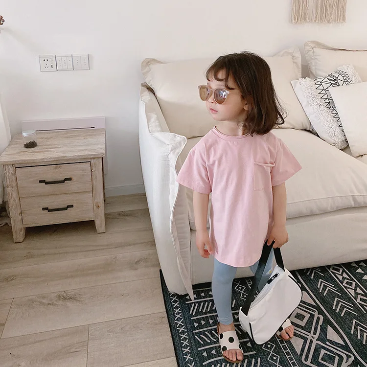 Новинка 2020 летняя футболка для маленьких девочек и мальчиков Детские Топы с