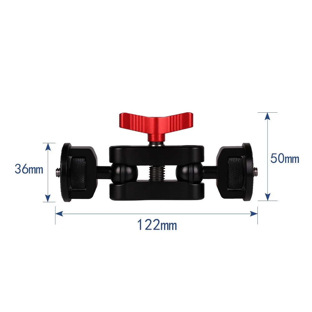 Портативный адаптер с двойной шаровой головкой для крепления обуви гибкий