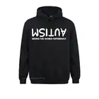 Купоны в стиле Харадзюку, мужской простой пуловер с изображением аутизма и разных людей, толстовка с капюшоном, мужской пуловер для фитнеса и аниме, толстовка с рисунком аутизма