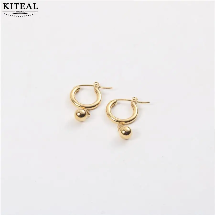 

KITEAL Новое поступление! Золотые серьги-гвоздики Vermeil в стиле богини, женские серьги, цены в евро