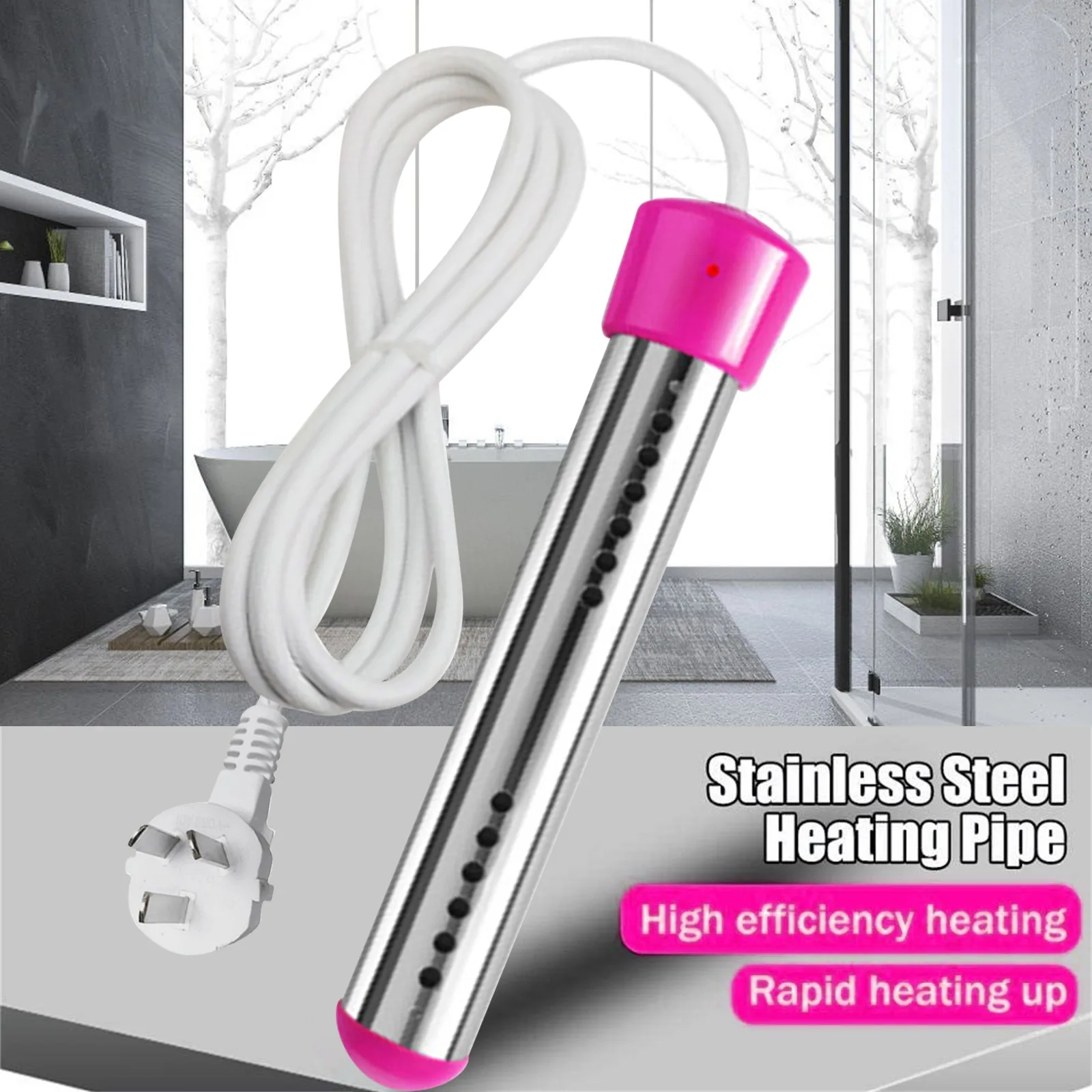 

Бытовой надувной нагреватель для бассейна из нержавеющей стали, функциональный 3000 Вт