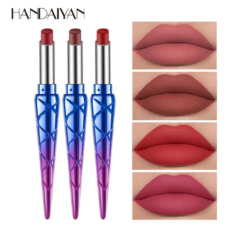 

12 Colors Waterproof Lipstick Natural Matte Tubes Lipstick Sexy Long Lasting Makeup Non-Stick Cup Lip Tint Fashion Makeup Gift