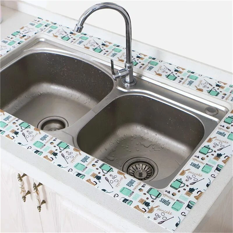 Kitchen Sink Stickers Self-Adhesive Anti-Fouling Bathroom Toilet Waterproof Absorbent Gadgets Home Decor Accessories | Дом и сад