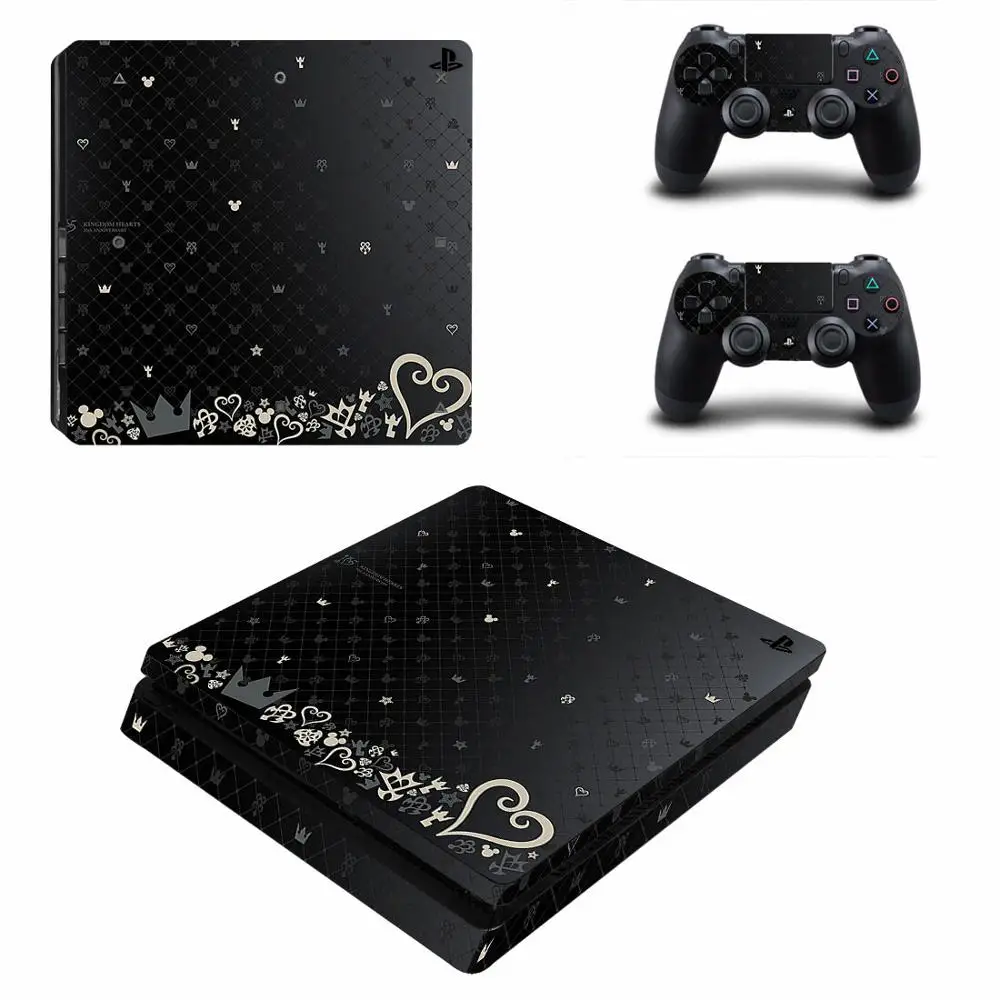 

Тонкая наклейка Kingdom Hearts PS4 s Play station 4, наклейка для PlayStation 4, тонкая Виниловая наклейка для консоли PS4 и контроллера