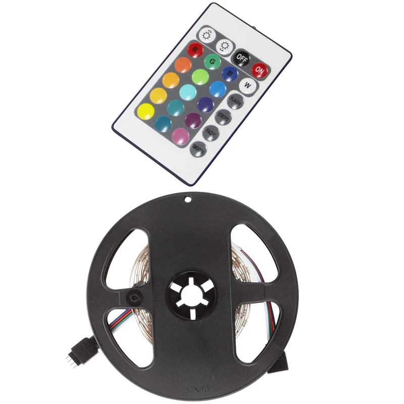 Светодиодная светильник рлянда RGB 5 м 5050 SMD 150 12 в пост. Тока 1 шт.|Пульты ДУ| |