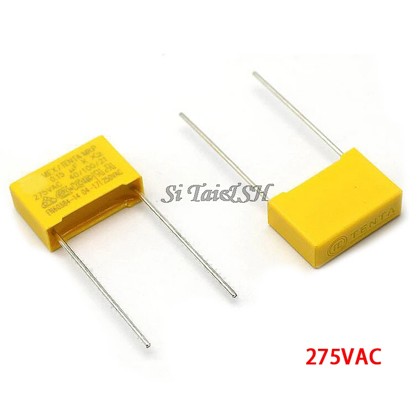 

10pcs 470nF capacitor X2 capacitor 275VAC Pitch 22.5mm 0.47uF X2 Polypropylene film capacitor