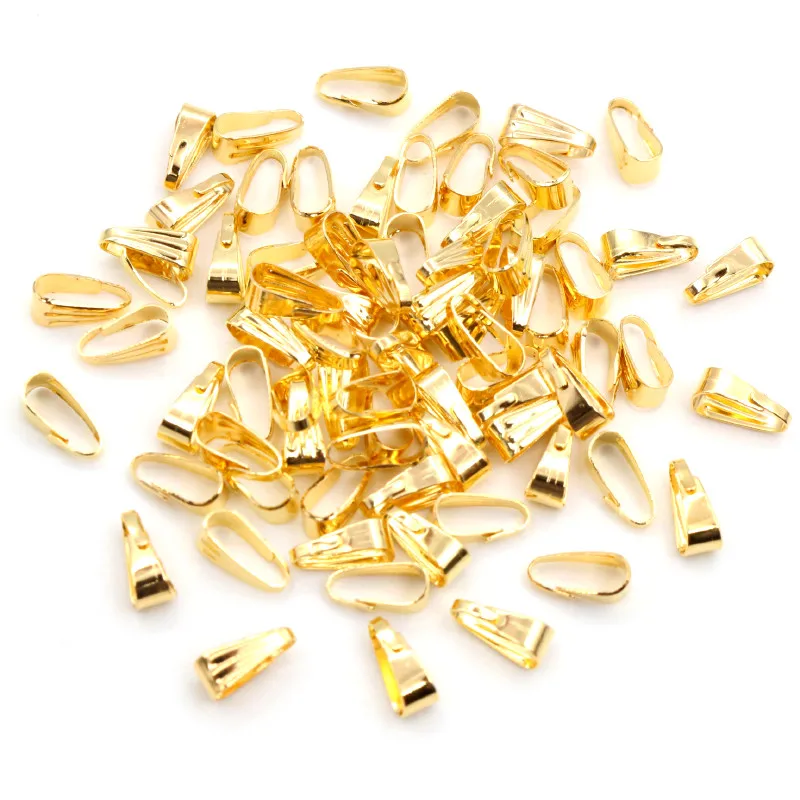 100 шт 9*4 мм многоцветные подвески для ожерелья с пряжкой застежки соединители