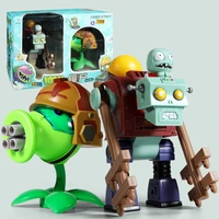 mecha giant zombie pea shooter action figure model toy dolls shooting toy kids gifts for boys