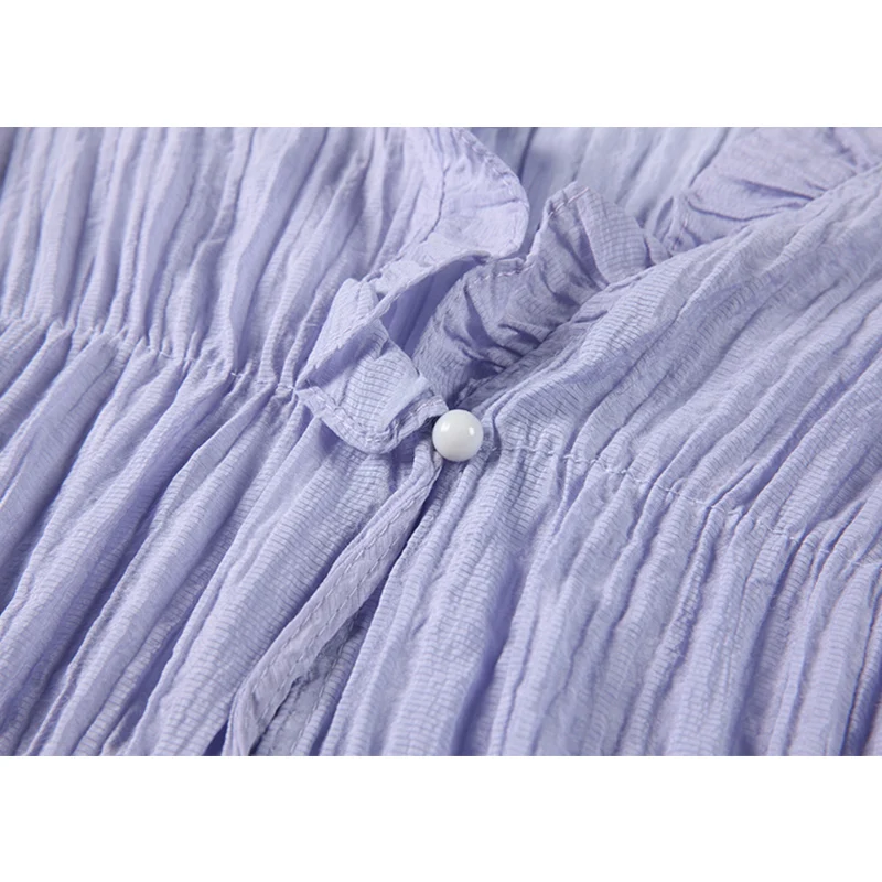 Женская однобортная блузка повседневная элегантная рубашка в Корейском стиле с