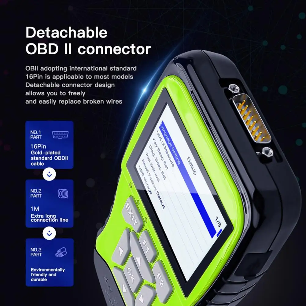 Диагностический сканер TOPDIAGV600 ICD цветной экран пластиковый автомобильный