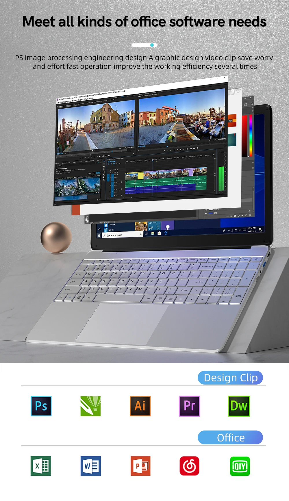 Недорогой студенческий ноутбук 15 6 дюйма ГБ ОЗУ 128 Гб SSD Windows 10 с камерой порт BT RJ45