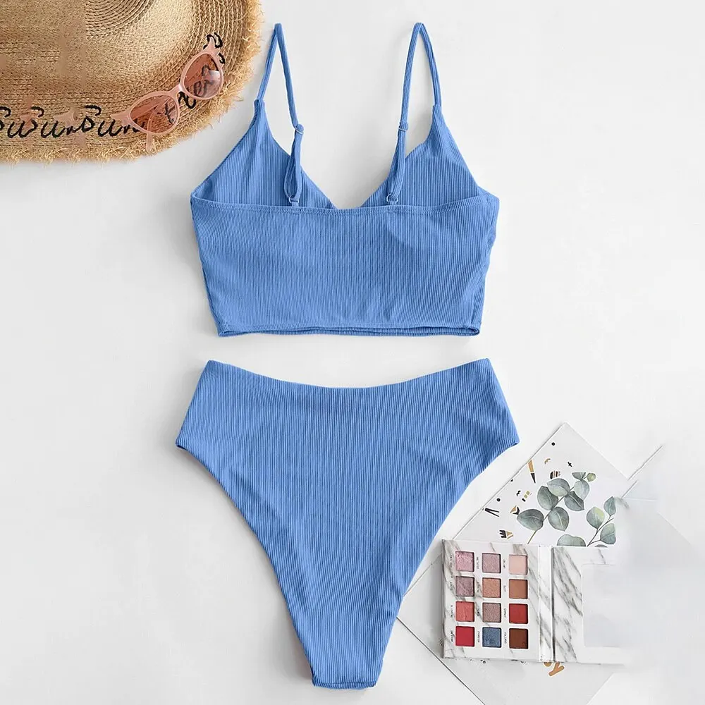 

Dropshipping Sexy Push Up Bikinis Set Swimwear Women Swimsuits Bathing Suit Women Halter biquini Leaf Print Beach Wear Bikini