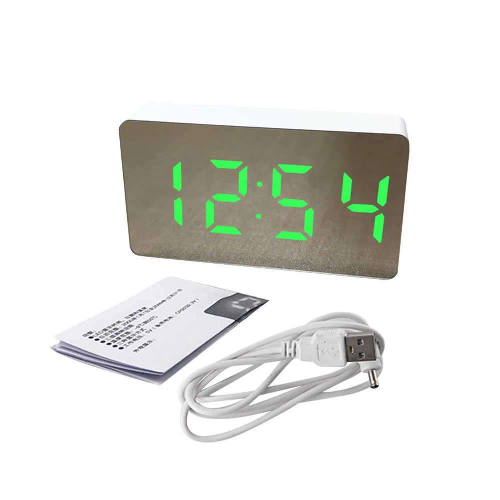 Настольные электронные часы с регулируемой яркостью современные светодиодные