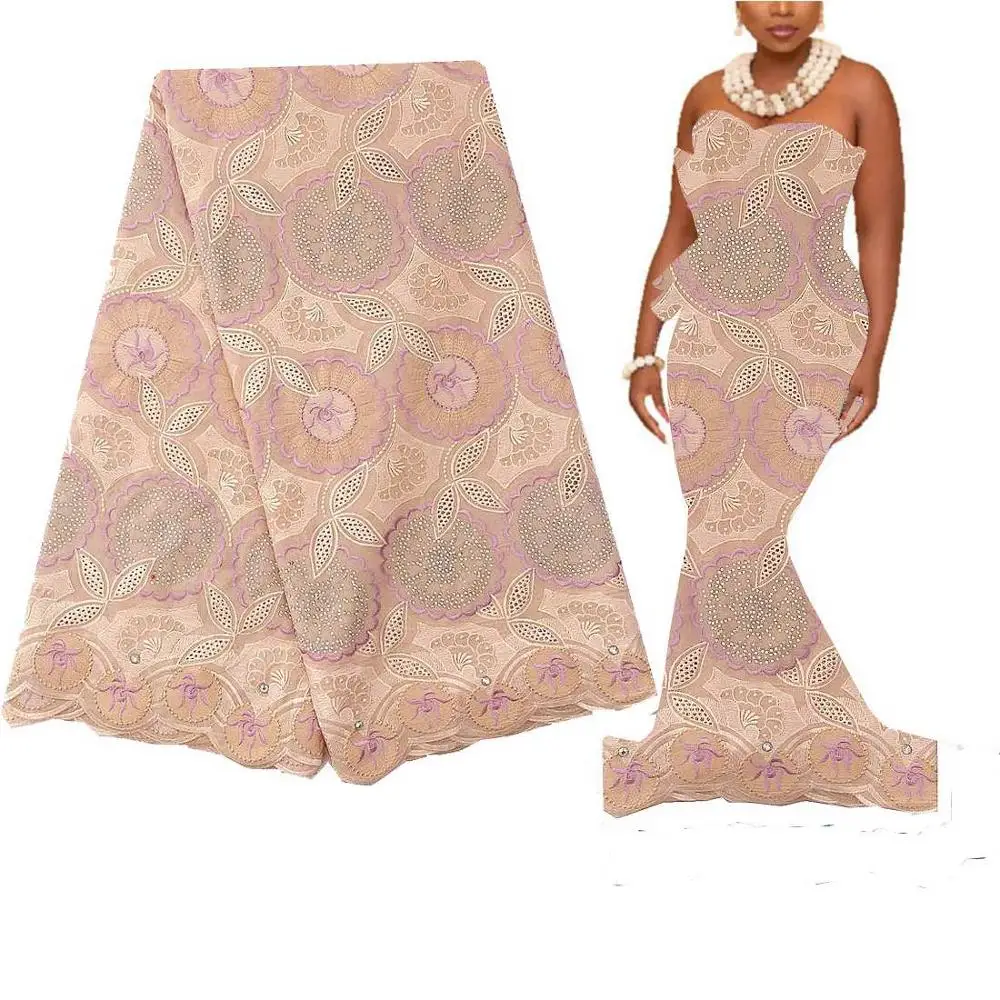 

African Fabric Lace High Quality Swiss Voile Lace in Switzerland 2021 French Cotton Lace Nigerian Dry Lace Fabric for Wedding