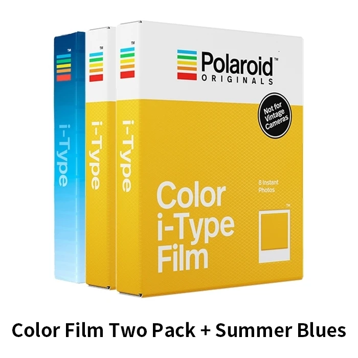 2Color and 1Blue Новая Подлинная пленка Polaroid Originals мгновенного I-type цвета и черный белый для камеры Onestep2VF Instax - Цвет: 2Color and 1Blue