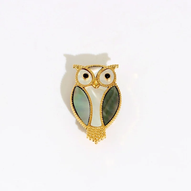 

Новая женская эмалированная брошь с Антибликовой пряжкой в виде совы