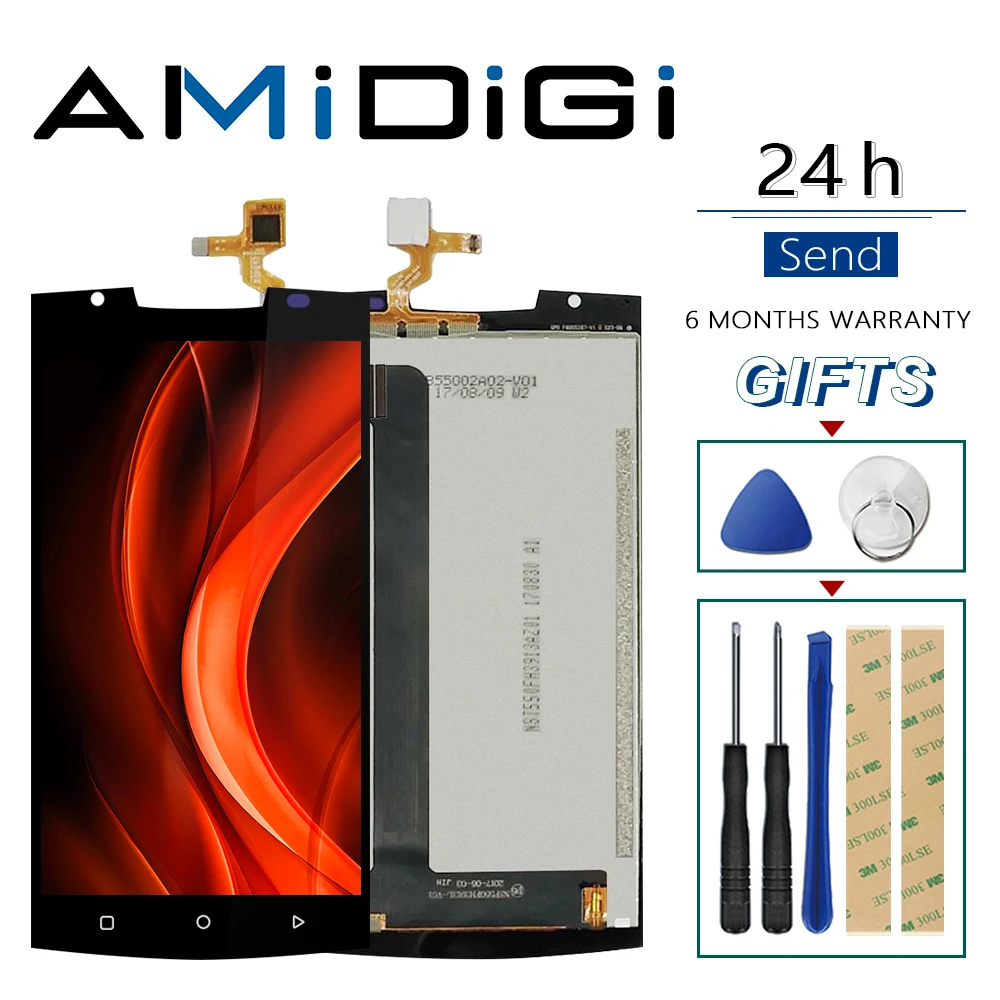 ЖК дисплей для Oukitel K10000 Pro 5 дюйма + кодирующий преобразователь сенсорного экрана в