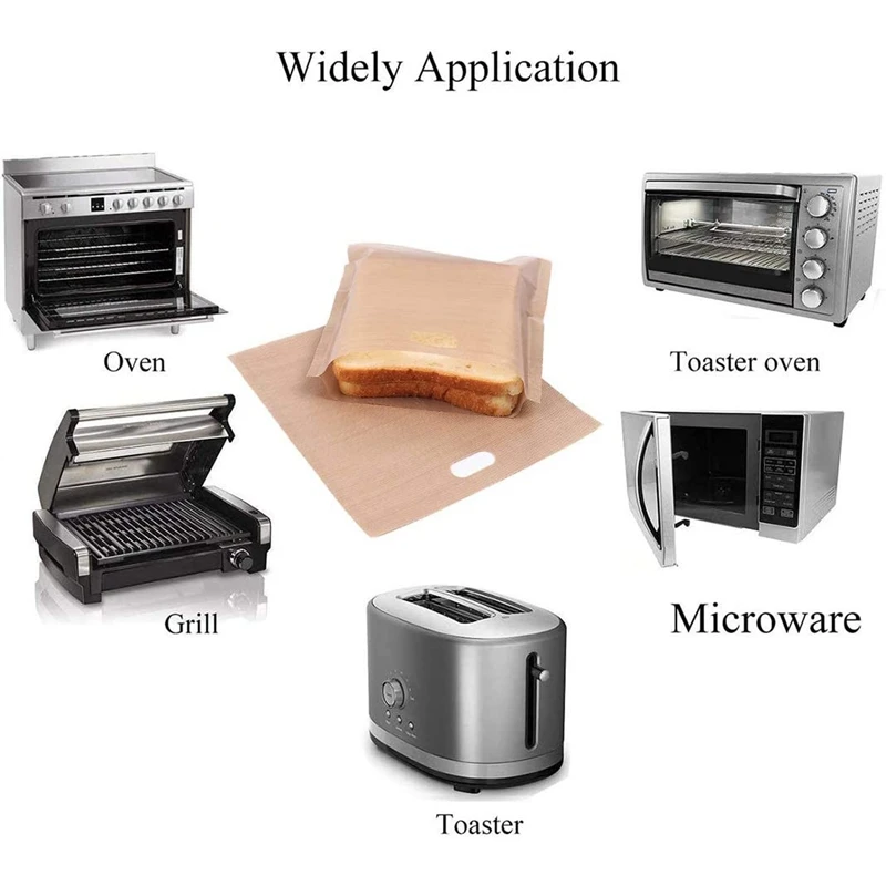 30 Pieces / Set of Reusable Toast Bag Non-Stick Bread Sandwich Microwave Heating Pastry Tools | Дом и сад