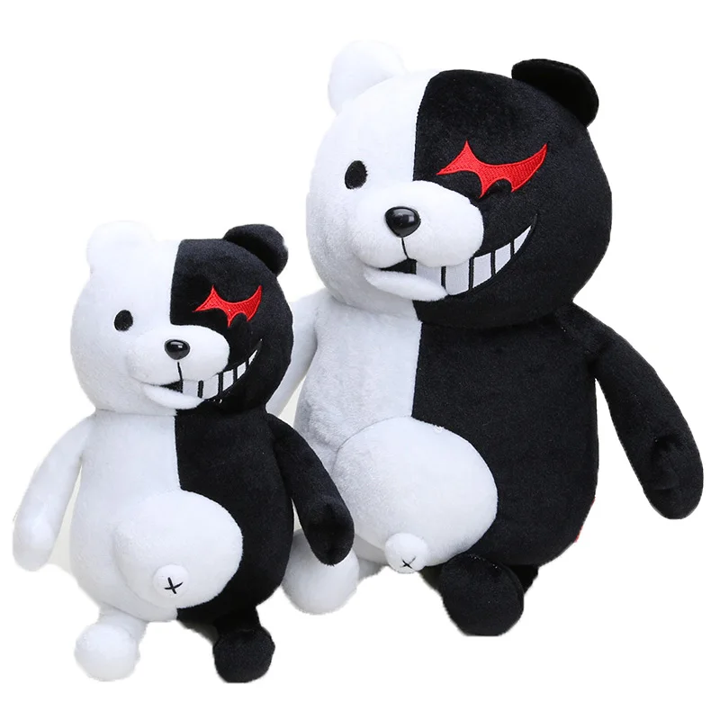 

Монокума из мультфильма «Супер данганронпа 2», черно-белый медведь, плюшевая игрушка аниме, мономпа, мягкие игрушки-животные, детские подарк...