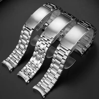 20mm stainless steel watch band replacement for omega seamaster 300 ocean 007 316l solid 22mm silver strap bracelet accessories