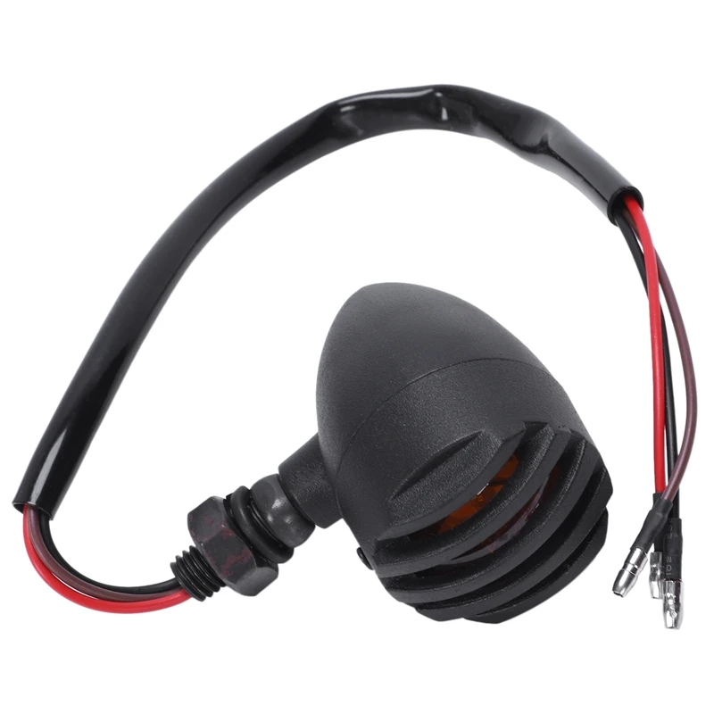 

Pair Grill 12V Motorcycle Turn Signal Indicator Light For Chopper Bulb