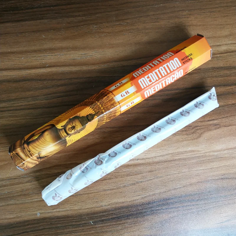 1 маленькая коробка индийская палочка для медитации благовония сжигание в