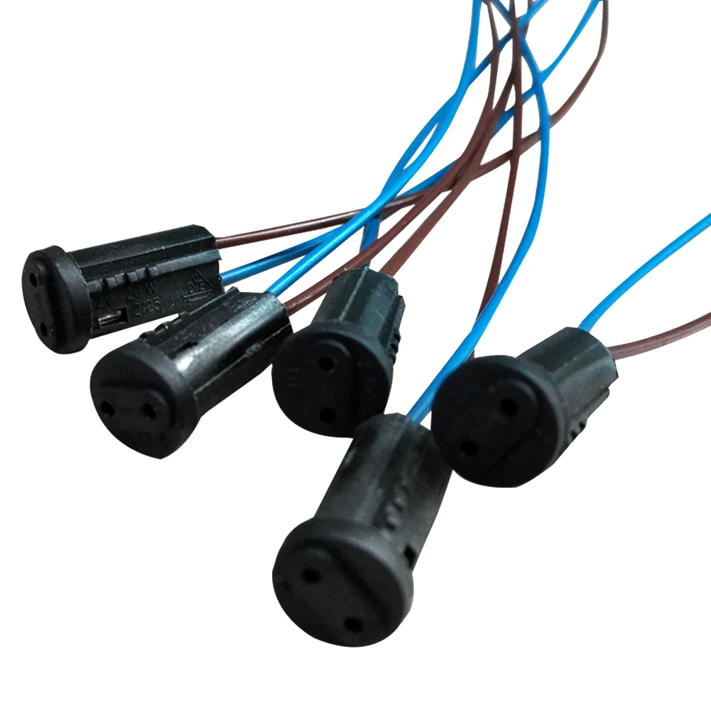 

250V 2A G4 Lamp Holders Easy Install Home Decor For LED Bulb Multipurpose Flexible With Cable Stable Durable Plastic