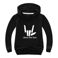 zy 2 16y youtube star 2021 graphic share the love hoodie kids hoodies teens boys long sleeve top tees clothes girls sweatshirts