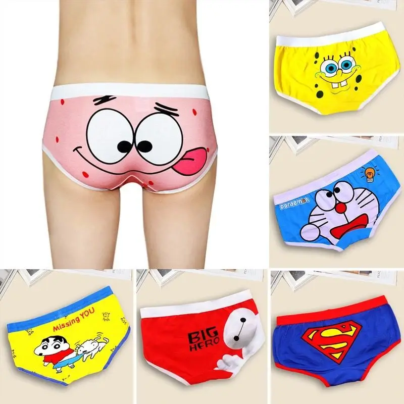 Мультфильм super hero губка нижнее белье с низкой талией милые девушки короткие