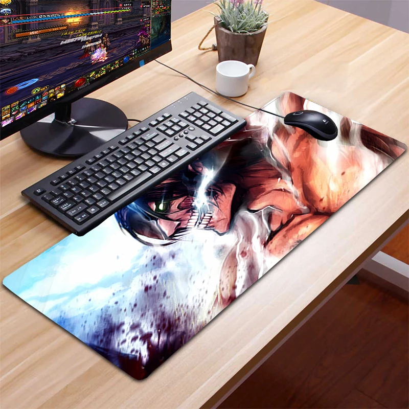 

Gaming Mouse Pad Mouse Anime PC Computer Mause gaming Attack on Titan keyboard Pad Large Mousepad XXL For Desk Keyboard mousepad