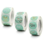 500 шт. 1 дюйм. Зеленые бронзирующие ярлыки с надписью Thank You наклейки для подарочной карты вечерние ринки свадьбы упаковки для выпечки малого бизнеса