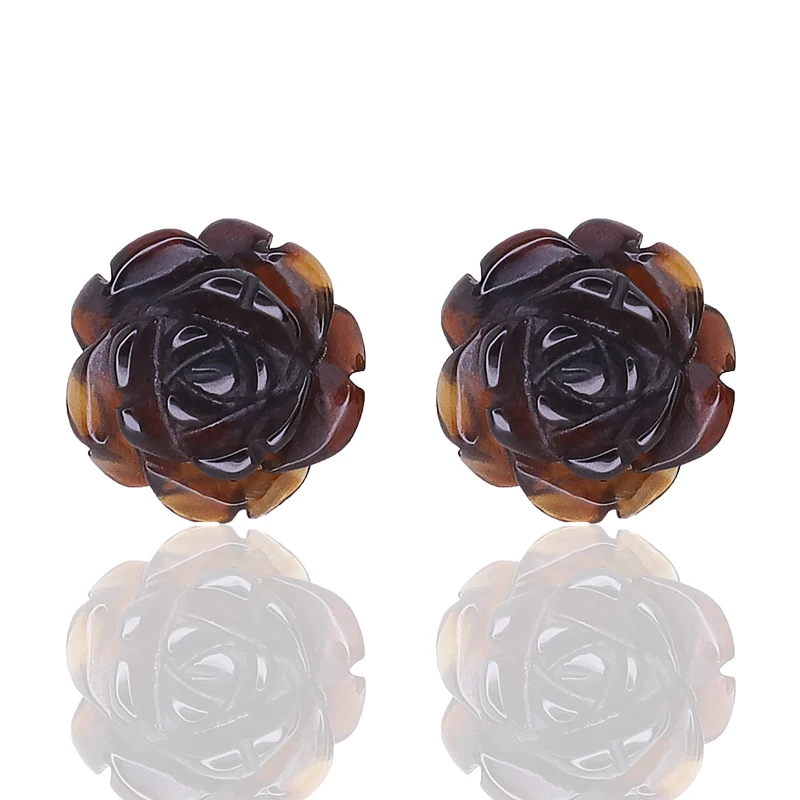 Меловый натуральный черный агат и белая ракушка розовый кварц серебряные серьги