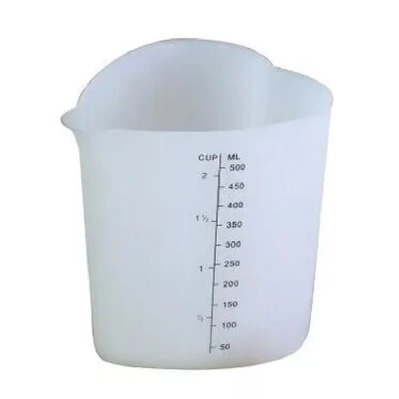 

500ML Reusable Flexible Silicone Measuring Cup Cooks Bakers Resin Jewelry Tools